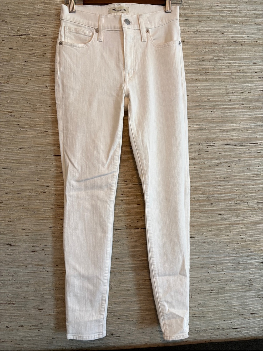 Madewell White Skinny High-Rise Jeans